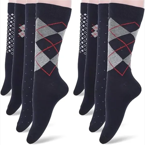 شرابات رجالي كلاسيك منقوشة (عبوة 4 أزواج) - Product Image